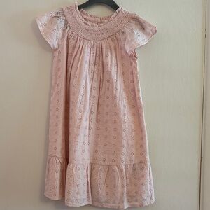 GAP Light Pink Eyelet Kids Dress